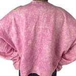 Oversized tie dye sweatshirt cut out shoulder women’s Size Large Pink Photo 7