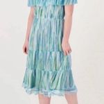 Isaac Mizrahi Live Always Isaac Printed Mesh Ruffle Dress Womens XL Art to Wear Photo 2