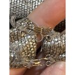 Black Halo Iron Glow Metallic Dress Size 6 Cutout Back Long Sleeve Bodycon Photo 9