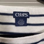 CHAPS Ombre Blue Striped Poncho One Size Photo 1