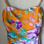 ASTR NWT  cerinthe orange floral mini slip dress Photo 3