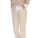Mango Boyfriend Pocket Cargo Jeans Pants Ecru Beige NWT Size 2 Photo 0