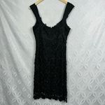 Yoana Baraschi Neoclassic Lace Rockabilly Bow Black Tie Sheath Dress Size 8 Photo 6