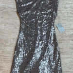 ASTR the Label Women’s Small Silver Sequin Sleeveless Dress Disco Party Cocktail Photo 0