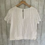 Michael Kors White Lace Fringe Top Photo 5