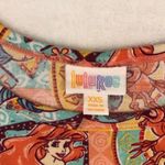 LuLaRoe Disney Carly Multicolor Dress Little Mermaid Ariel Sebastian Women’s XXS Photo 3