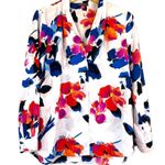 Vince Camuto White Floral  Blouse S Photo 0