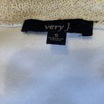 Very J  Gold Tiger Shirt Womens Sz S Metallic Sleeveless Tunic Top Boxy Jersey Photo 2