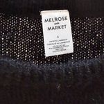 Melrose and Market  Black Short Sleeve Crew Neck Fitted Sweater Size S Photo 3