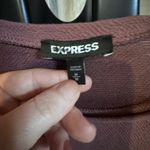 EXPRESS  Purple Puff Sleeve Top 3/4 Sleeve Medium Photo 4