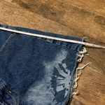 PacSun Ultra high rise vintage Tie Dye Button Fly Raw Hem Demin Shorts Photo 6