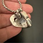 Brighton Silver-plated Alcazar Heart w/ Swarovski Crystal Badge Clip Necklace Photo 11