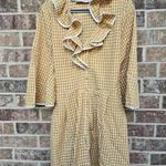 Keepsake The Label Plaid Yellow Dress Photo 2