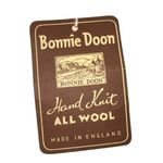 NWT Bonnie Doon Hand Knit All Wool Slippers Size 8 Photo 2