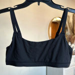 SKIMS  Fits Everybody Scoop Bralette Size XL in Onyx Black NWT Photo 2