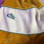 Nike Women's Velour Hoodie XXL Gold Colorblock Casual Fall Wear Photo 8
