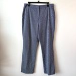 Elie Tahari  The Saige‎ Cotton Pants Womens Size 14 Mystic Blue Corpcore Office Photo 1