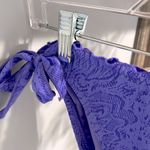 Purple Lace Ruffle Tie Side Bikini Bottoms Photo 10