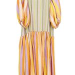 Stine Goya Amelia Woven Stripe Midi Dress Size S NEW Photo 1