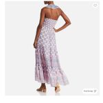 Alicia Bell Sz L Allie Ruffled Paisley Printed Maxi Halter Dress Pink Size L Photo 1