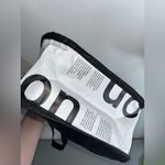 Lululemon Shopping Tote Reusable Bag Black & White Small 11.5" Tall x 9" Wide Photo 3