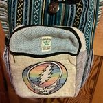 Grateful Dead NWT  Hemp Pocket Crossbody Bag Rainbow Steal Your Face Photo 9