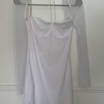 Amazon  Dress Mini White Bodycon Long Sleeve Photo 0