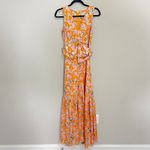Sachin + Babi 568  Allie Floral Satin Bow Front Long Maxi Dress Size: 4 Photo 1