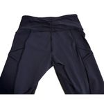 Lululemon  Leggings Women's Blue Mesh Sheer Side Panels High Rise Size 6 Photo 8