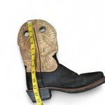 Ariat Heritage Roughstock Cowboy Western Leather Boots 34832 Men 9.5EE Square Toe Black Beige Measurement in pics Size 9.5 Photo 5