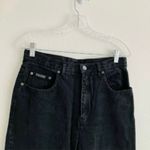 NY Jeans Vintage Black Denim Straight Leg Classic Petite High Waist Mom Jean Photo 1