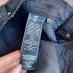 7 For All Mankind black velvet jeans pants sz 25 Photo 4