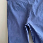 Anne Klein  Blue Business Casual Stretch Ankle Pants with Gold Buttons, Size 10 Photo 13