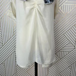 Just Cavalli Ivory See Through Scarf Decorated Blouse Top Size 42 / US 6 Photo 4