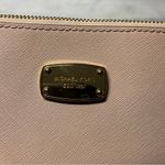 Michael Kors  Pale Pink Leather Domed Satchel Handbag Crossbody Gold Chain Photo 1