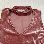 Candie's  Pink Velvet Choker Tank top in Size S Photo 9