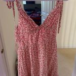 Boutique Floral Tie Sleeve Mini Dress Photo 0