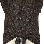 Bobbie & Brooks Bobbie Brooks Sz M Button Down Knot Top Sweater NEW NWT Photo 0