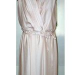 New Womens NWT $269 Taylor Dress 8 Pale Pink Beige Tiered Chest Blush Soft Silky Photo 0