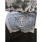 Nation Ltd  Womens Black‎ Terry Cloth Lounge Shorts Elastic Waist Pockets Size L Photo 3