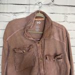 SO  Brown Button Down Shirt Classic Style Lightweight Sweater Collared SZ S Photo 6