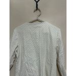 J. McLaughlin  Long Sleeve Shirt Size Large Cream Quilted Top Preppy Classic City Photo 7