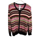 Tiara International Vintage Cardigan Sweater Fair Isle Photo 1