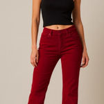 Rock & Republic Rock Republic Berlin Red Corduroy Bootcut Pants Women's Size 10 Casual Designer Photo 0