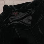 Fiestar Black Velvet Asymmetrical Dress Photo 2