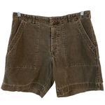 Banana Republic Bermuda Corduroy Shorts Cotton Brown Women's Size 34 Photo 0