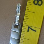 Vintage Napier Silver Tone Link Style Design Bracelet Classic MCM Stamped Frost Photo 2