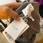 Cami NYC Nwt  Gray Silk Lace Open Back Camisole Photo 2