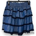 Crown & Ivy  size large tiered silhouette skirt elastic waistband unlined Photo 0