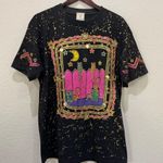Vintage KWBL Black Graphic Hand Painted T Photo 0